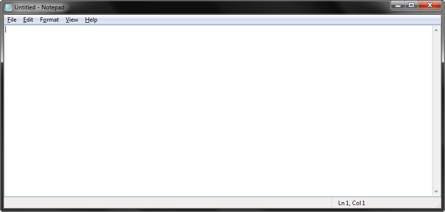 Notepad Open