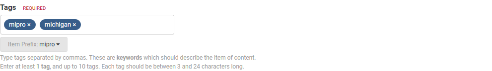 Item Prefix