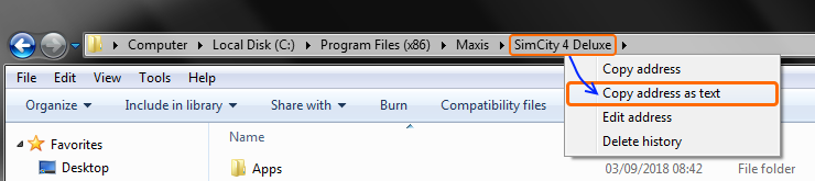 SC4 Install Dir - Copy Path Text.png