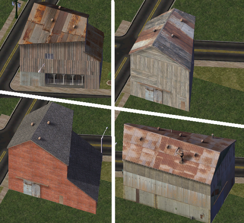 Fractional Angle Ugly Shed Towers
