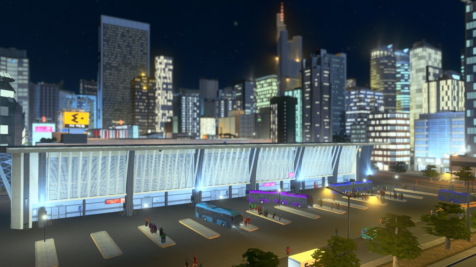 Tourists get a spectacular view just from the bus station