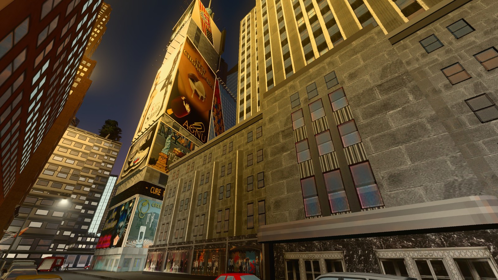 Placard Building from Andrews Square