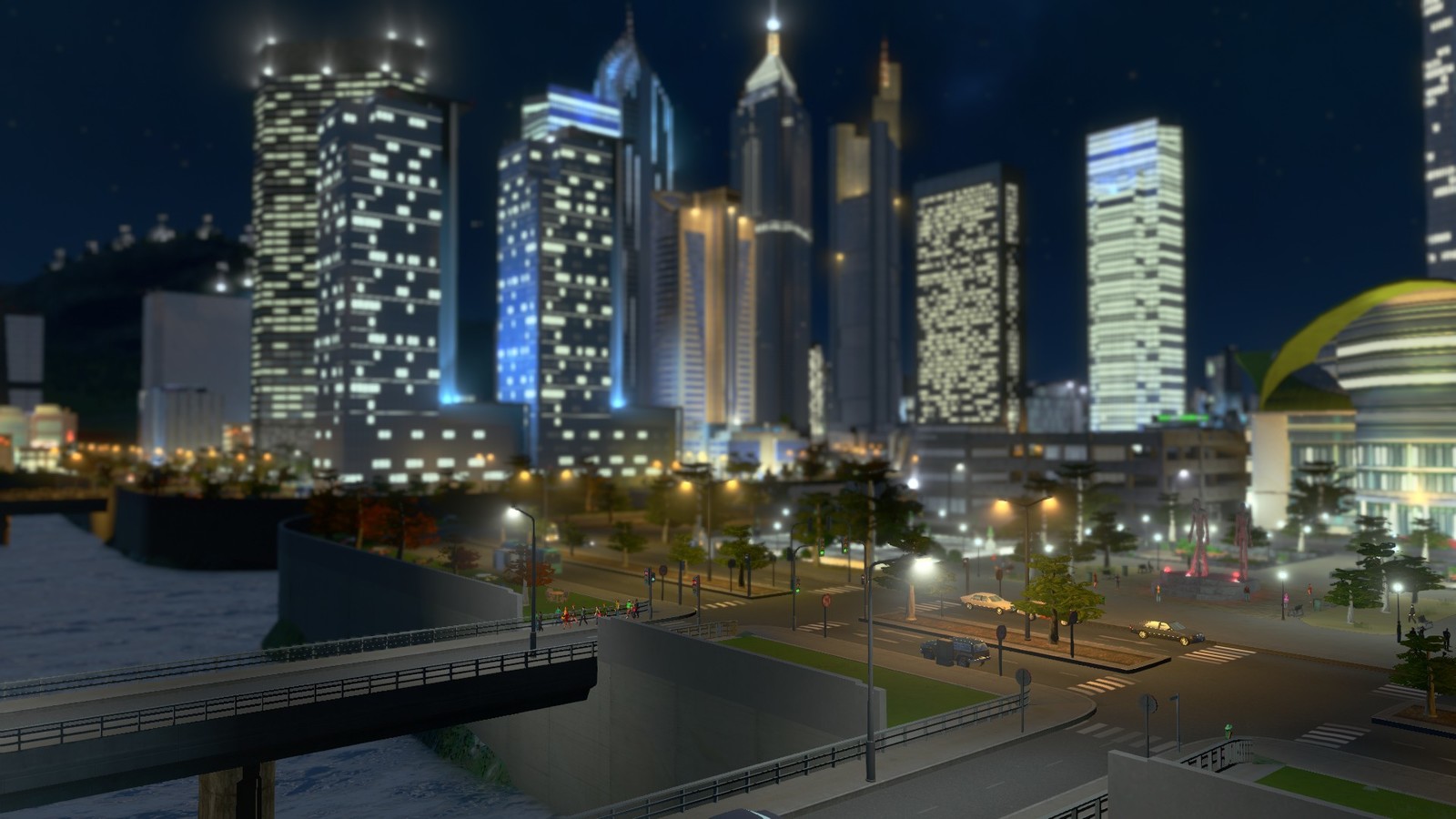 Money never sleeps in the Larrysburgh financial district