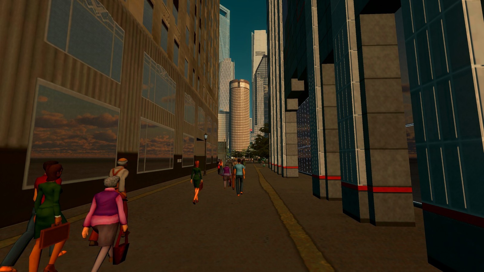Pedestrian way to Joliet Square
