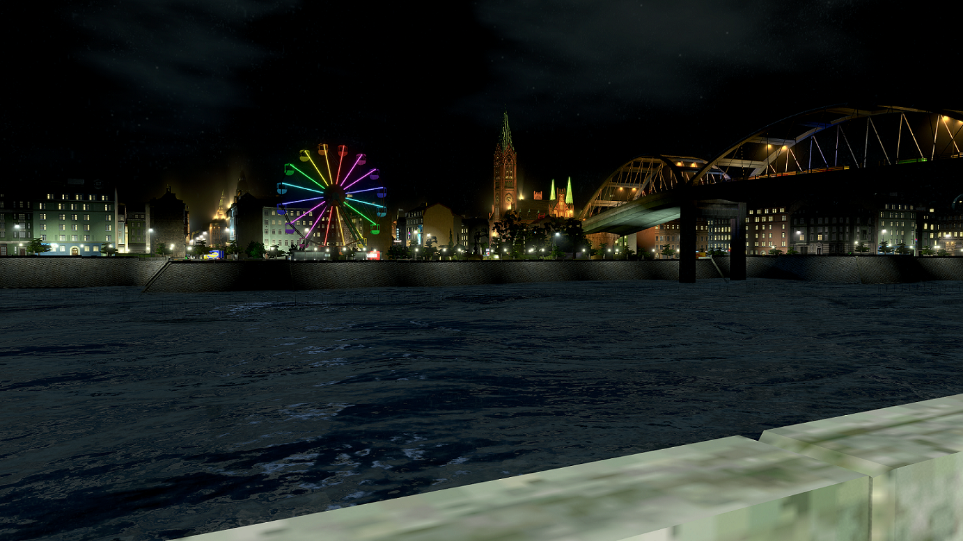 Across the nightly river