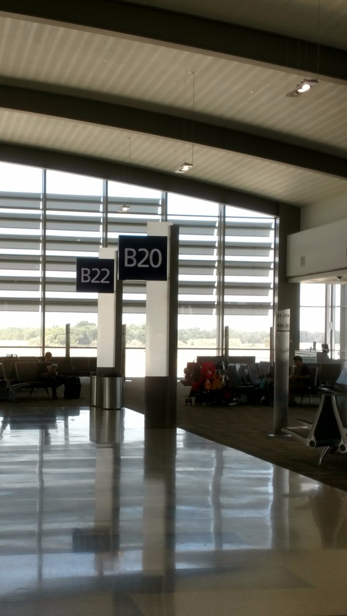 The modern airport terminal of California.