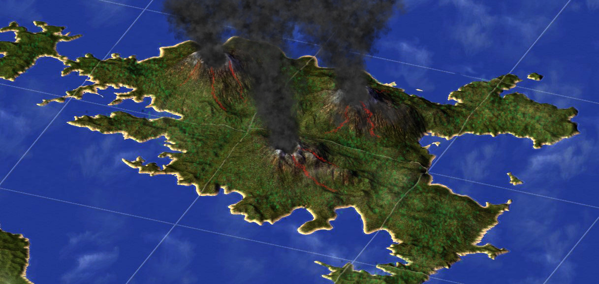 Lakota Island Eruption - 298 A.D.