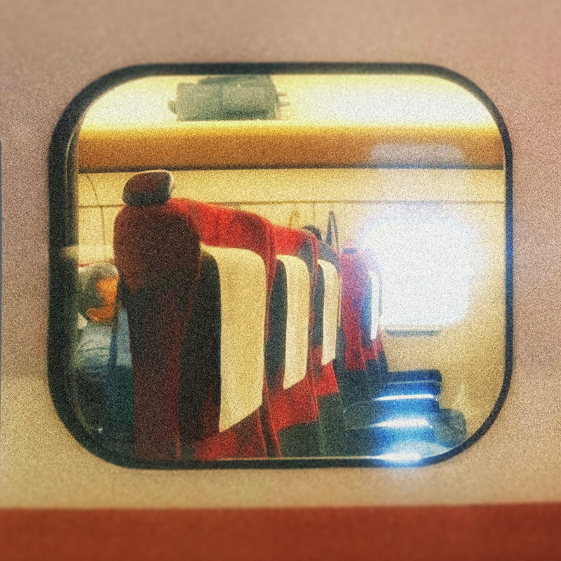 A window of a W7 Series Shinkansen