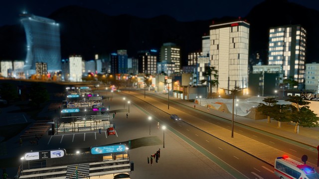 Miramar at night