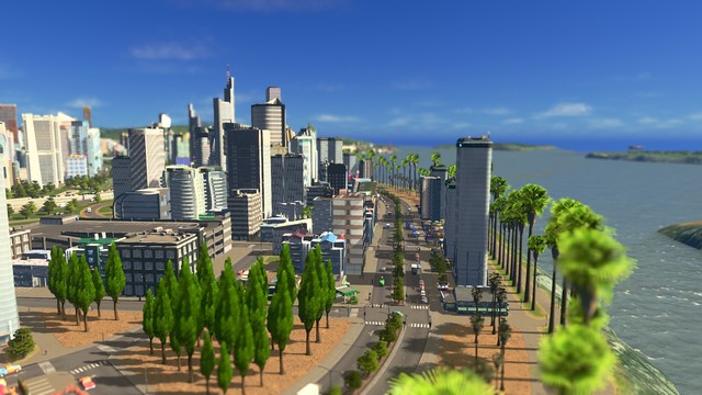 Hotels, bars and Restaurants line the promenade of Clownfish Bay