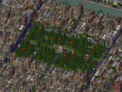 Brush Park, Harlane city, parks and plazas