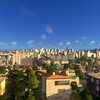 High rises of downtown peak above the blanket of suburbs