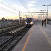 Alstom Metropolis commuter train enters Lo Valledor rail station