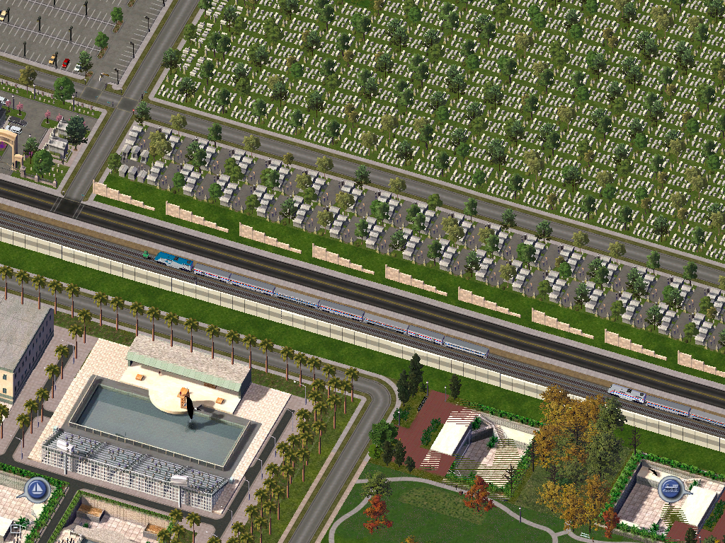 City of New Marseilles (1st Ward)-Amtrak and freight train Action