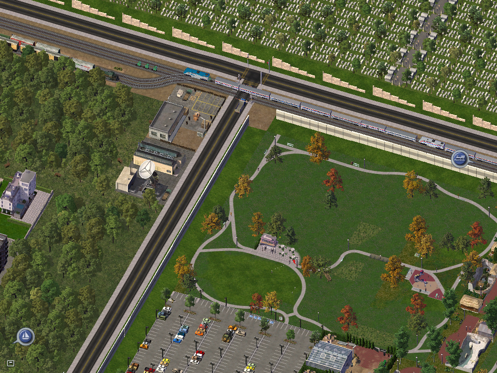 City of New Marseilles (1st Ward)-Amtrak and freight train Action