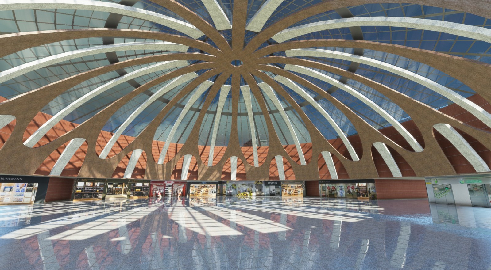 Mall inside Sheremetyevo International Airport, Moscow