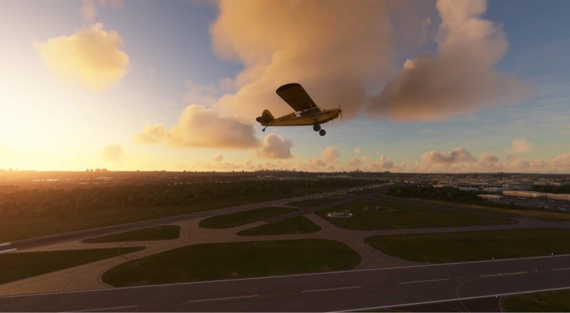 Teterboro, New Jersey with NYC in background